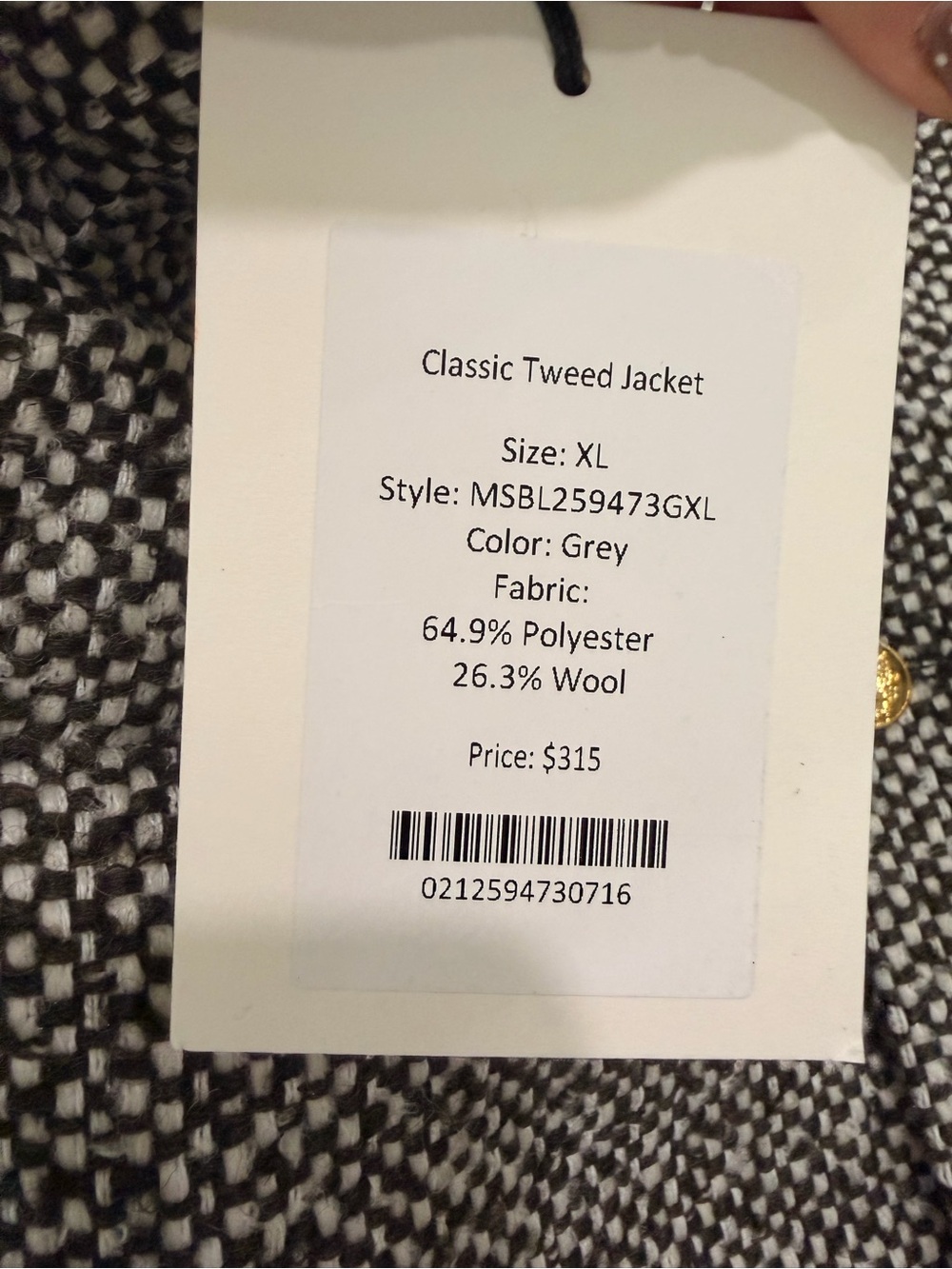 Classic Tweed Jacket - Picture 4 of 4